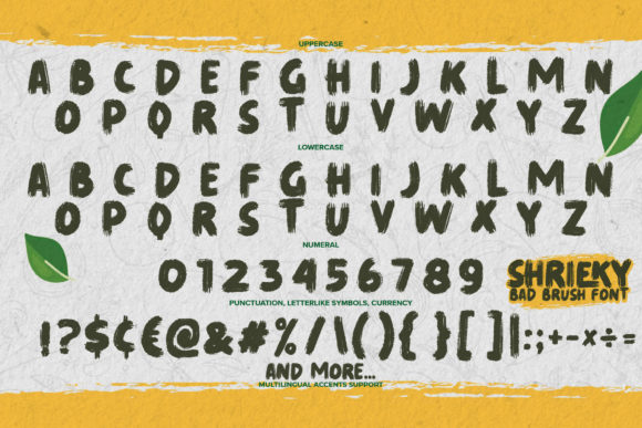 SHRIEKY Font font preview - 6