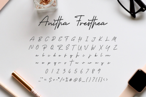 Anitha Fresthea Font - Preview 2