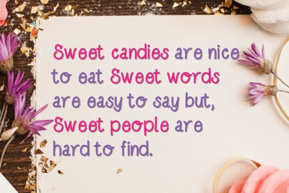 Basically Sweet Font - Preview 3