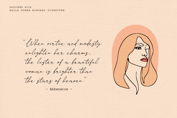Bella Donna Font PNG with transparent background - Preview 1