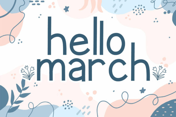 Easter Flower Font - Preview 1