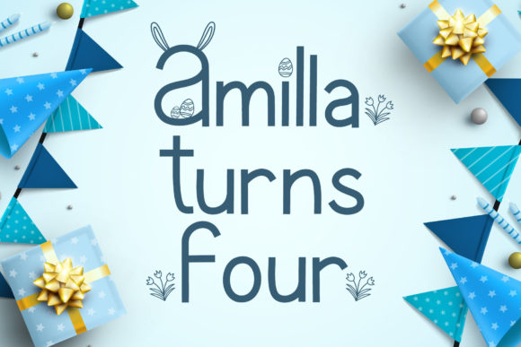 Easter Flower Font - Preview 2