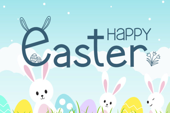 Easter Flower Font - Preview 3