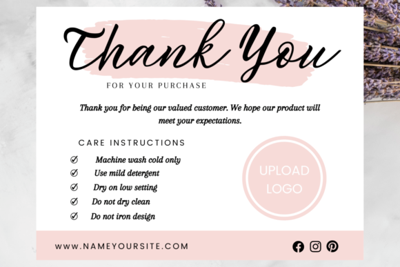 Editable Canva Template Thank You Card 4
