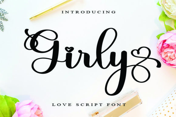 Girly Font - Preview 1