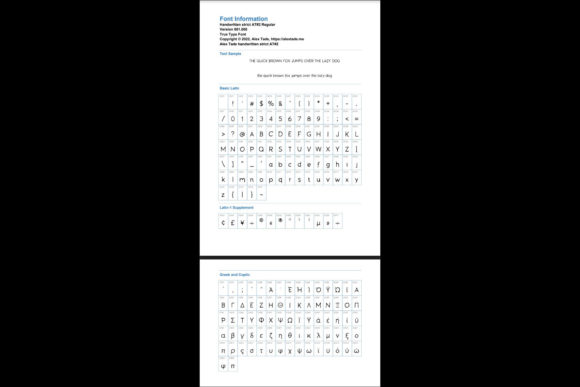 Handwritten Naughty at #2 Font PNG with transparent background - Preview 1