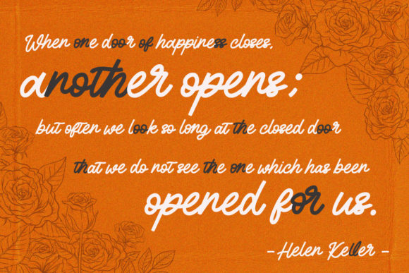 Honey Rain Font - Preview 4