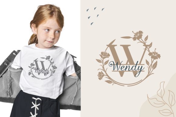 Kembang Monogram Font PNG with transparent background - Preview 3