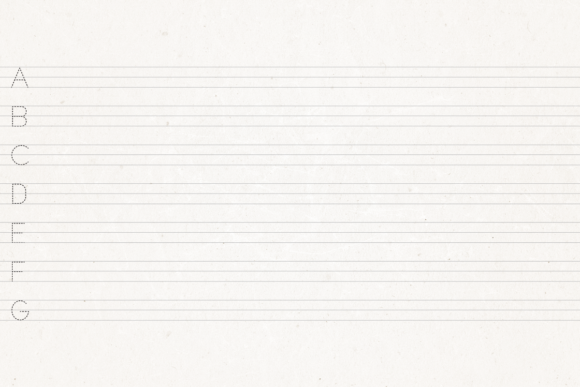 Letter Tracer Font PNG with transparent background - Preview 1