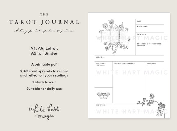 Printable Tarot Journal