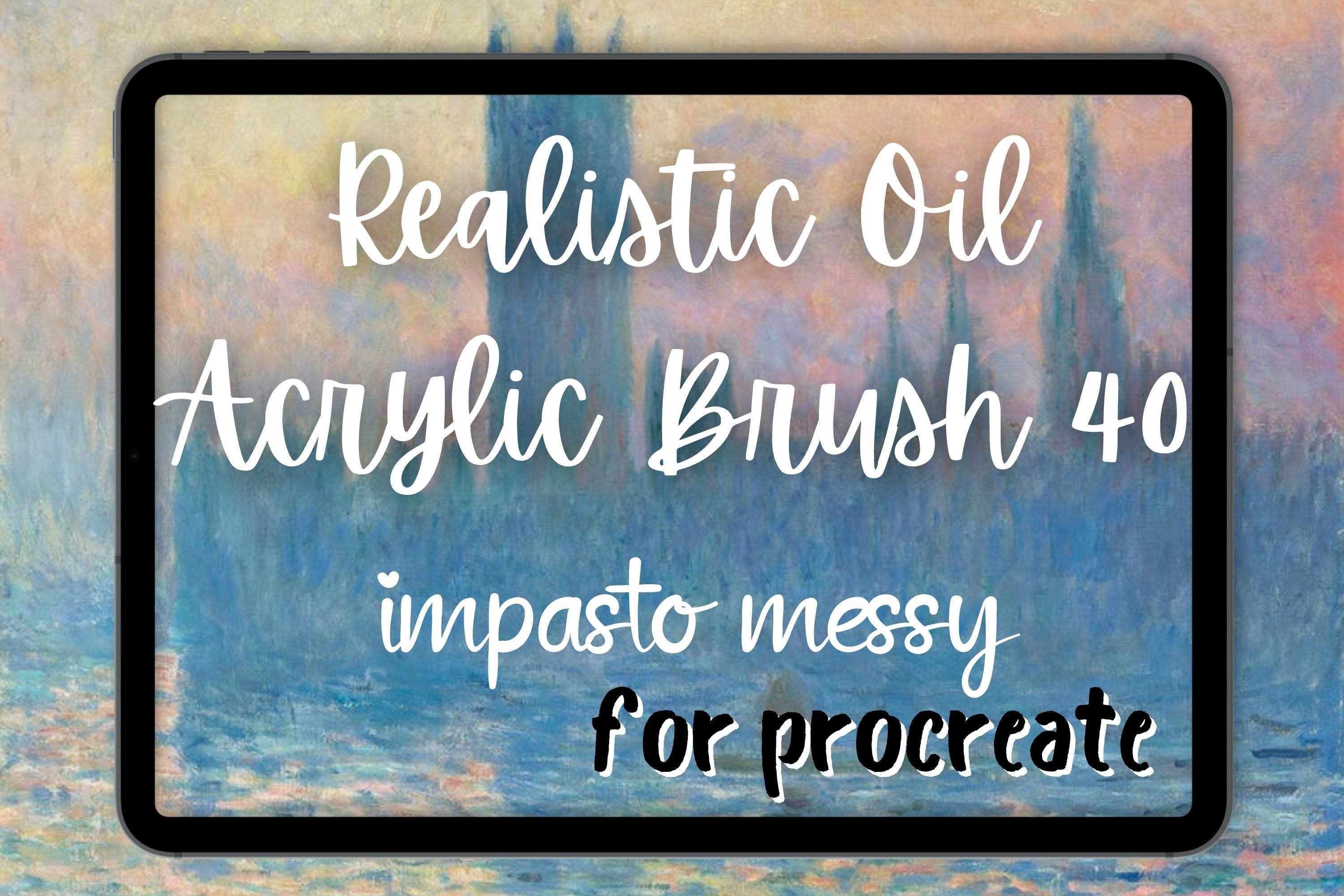Procreate Oil Brush 40 Messy Impasto Graphic by Millie Her Majesty ...