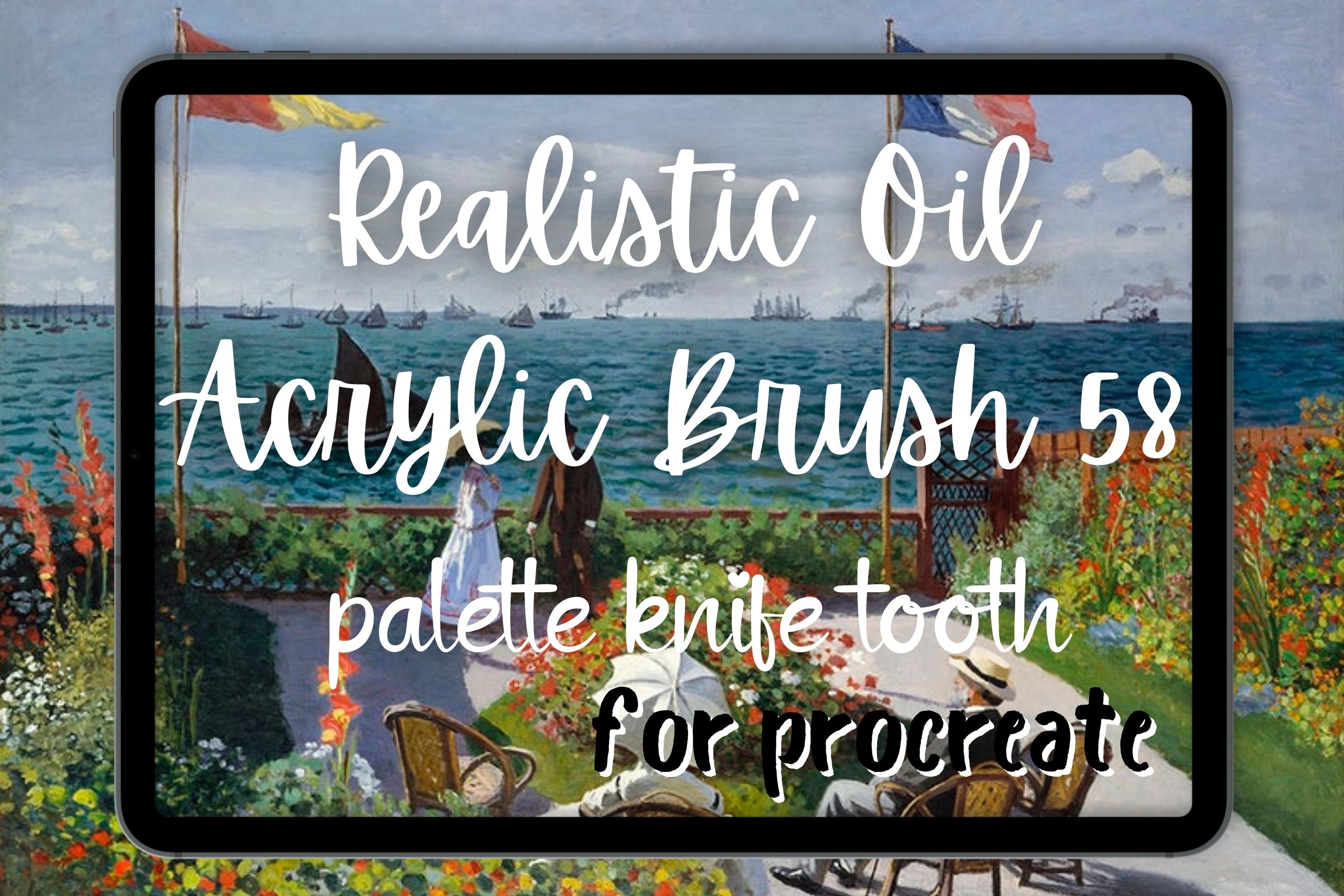 Procreate Oil Brush Toothy Palette Knife Graphic by Millie Her Majesty ...