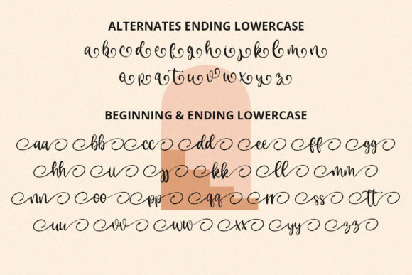 Scarlette Font PNG with transparent background - Preview 6