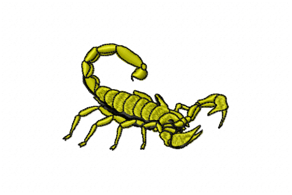 Scorpion Embroidery Design
