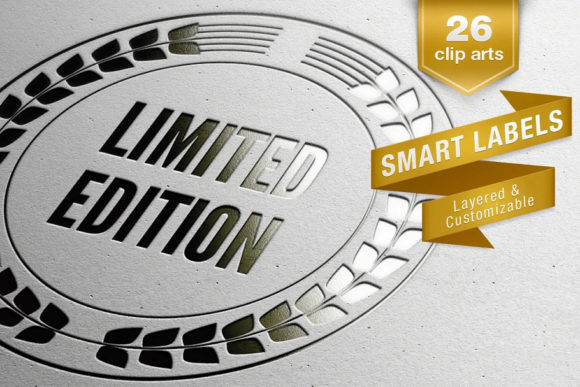 Smart Labels Font PNG with transparent background - Preview 1