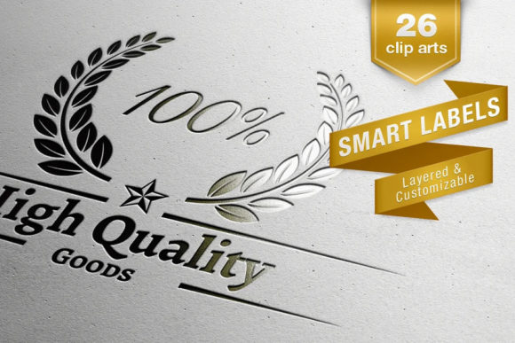 Smart Labels Font PNG with transparent background - Preview 2