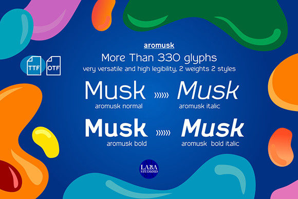 Aromusk Font - Preview 1