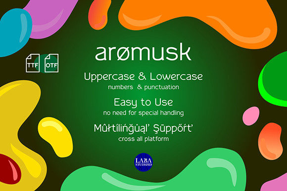 Aromusk Font - Preview 2