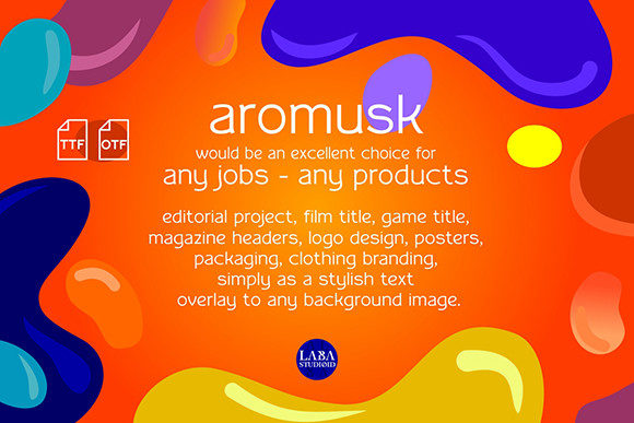 Aromusk Font - Preview 3