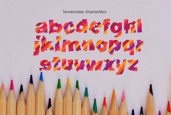 Color Scratches Font - Preview 1