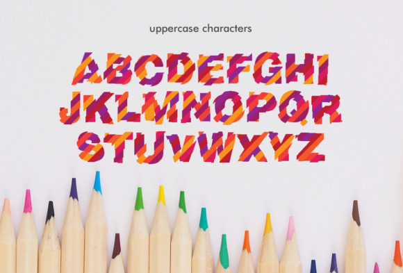 Color Scratches Font - Preview 4