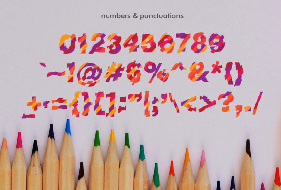 Color Scratches Font - Preview 5