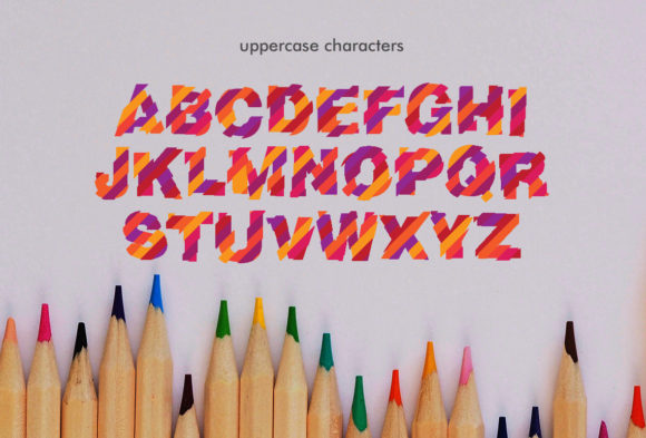 Color Scratches Font - Preview 6