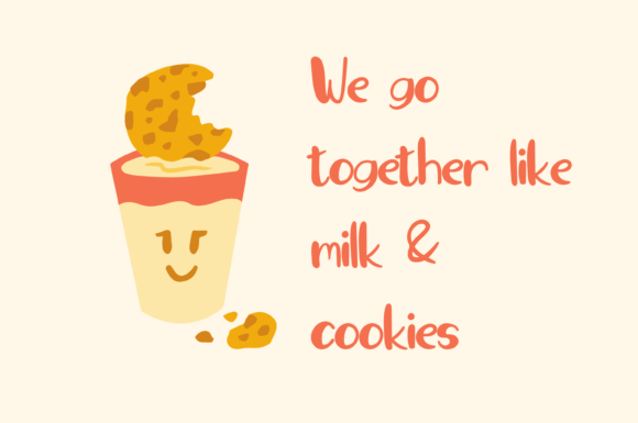 Cookie Chip Font PNG with transparent background - Preview 3