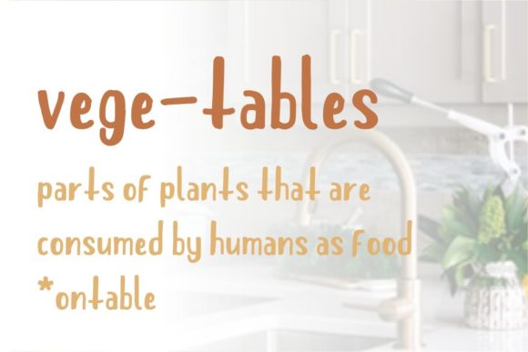 Cooking Font PNG with transparent background - Preview 2