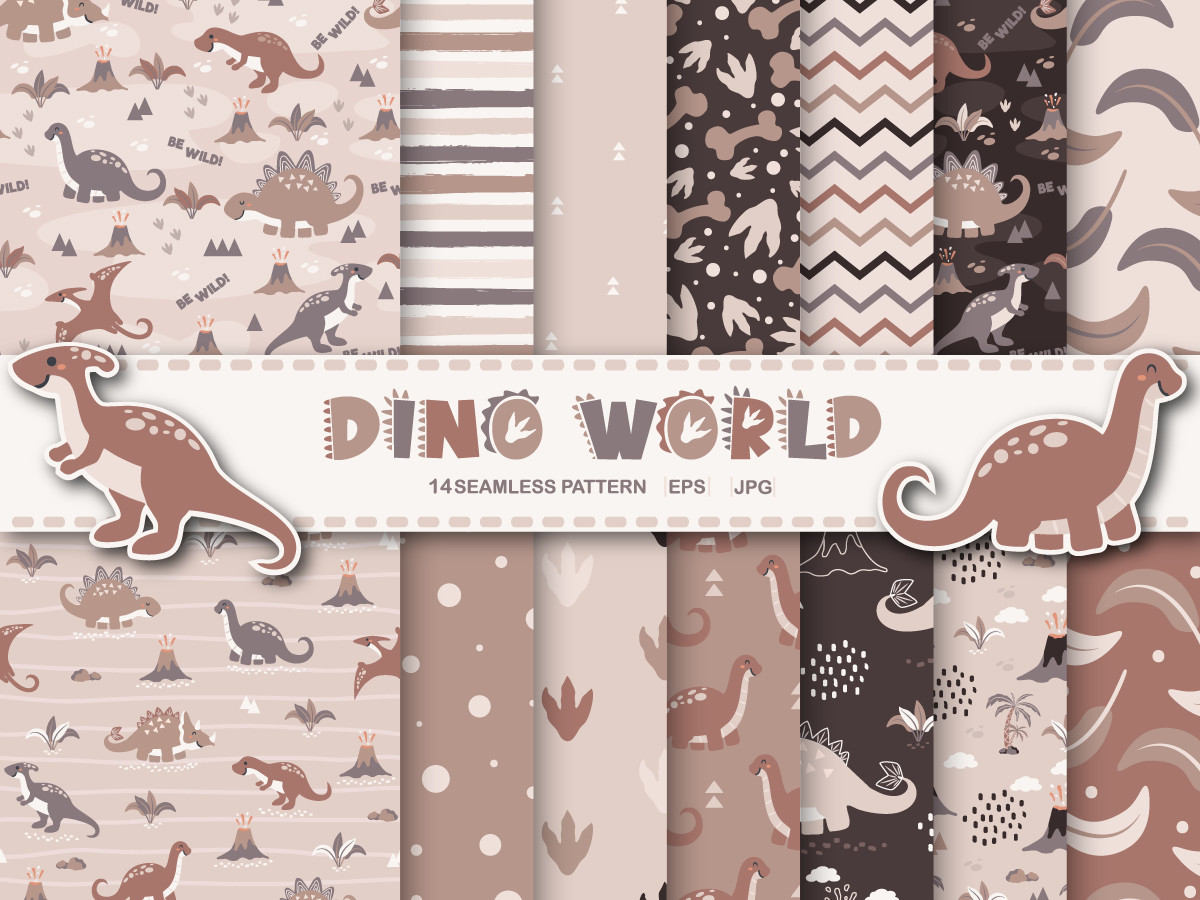 Digital Paper Pack Dino World