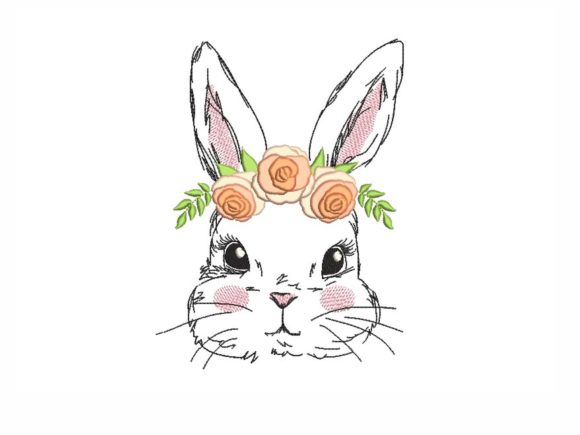 Floral Easter Bunny
