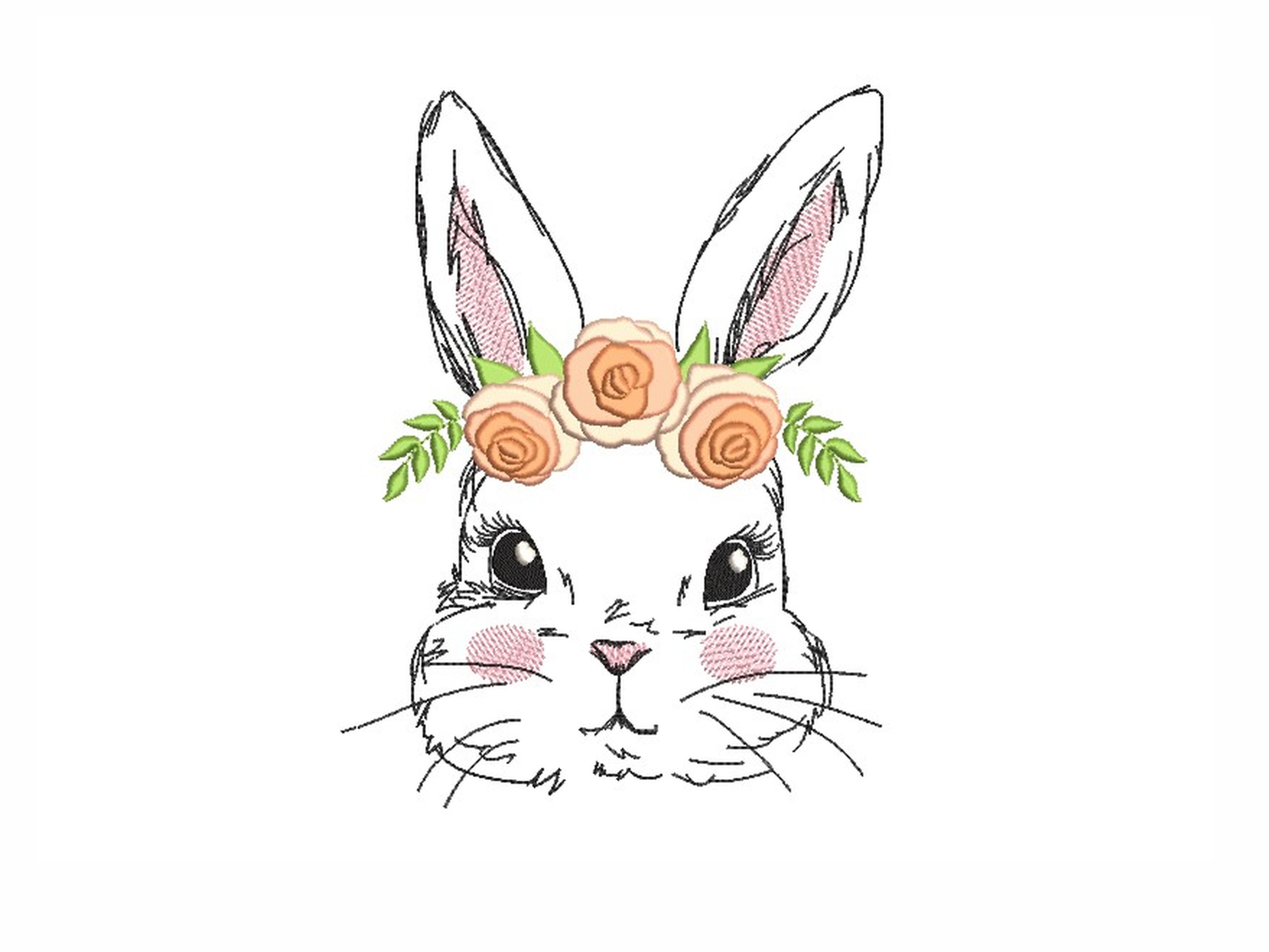 Floral Easter Bunny