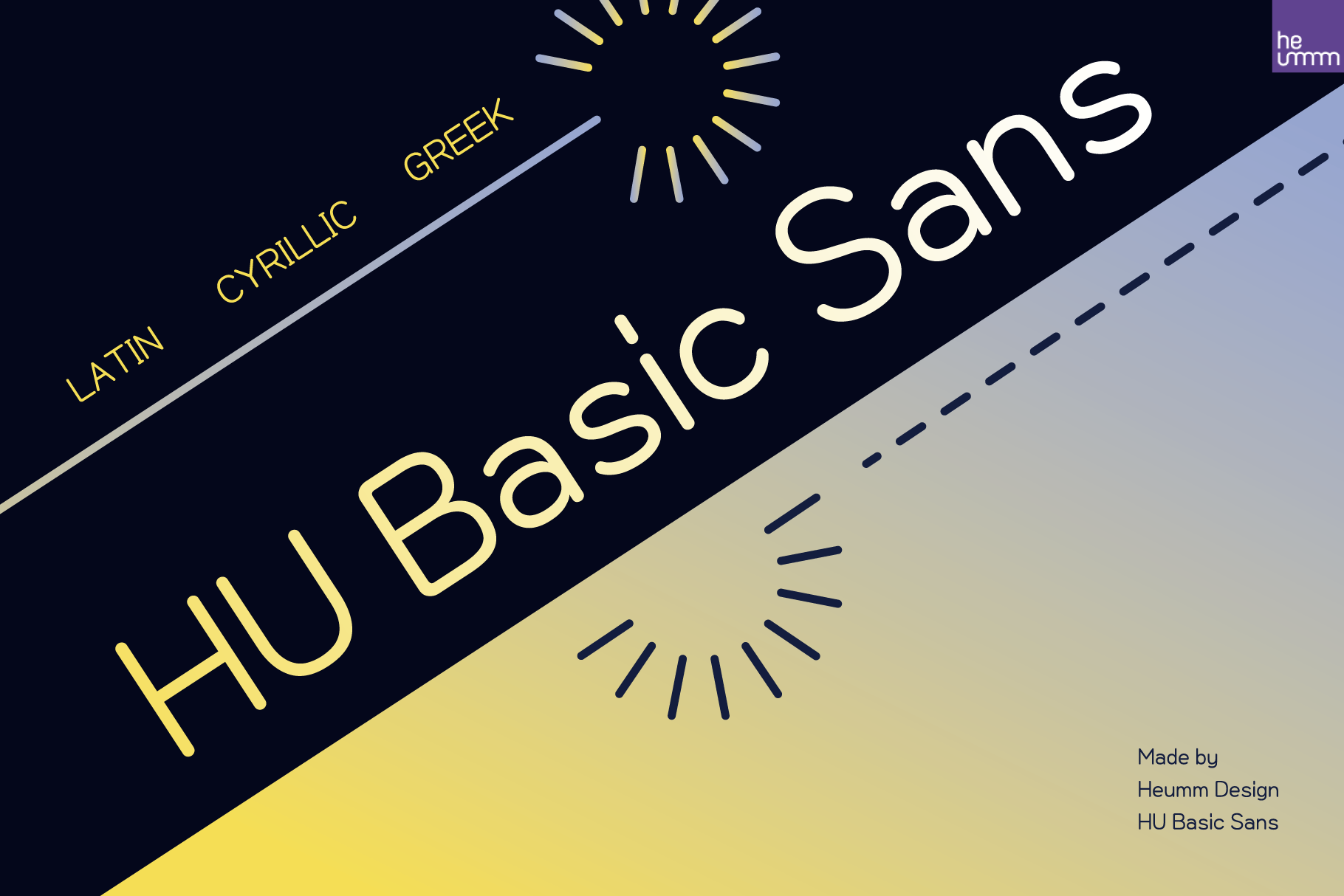 HU Basic Sans preview: clean modern sans serif