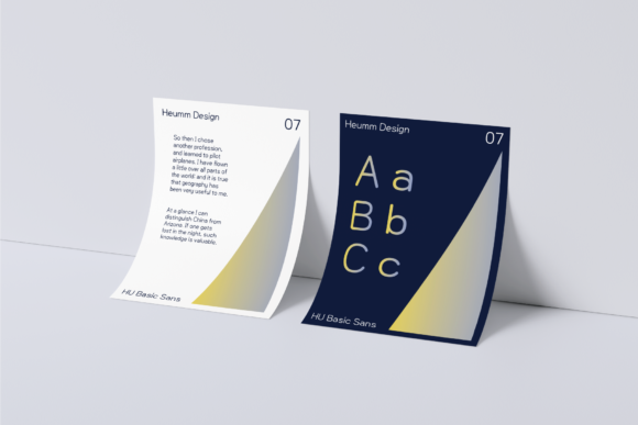 HU Basic Sans Font PNG with transparent background - Preview 5