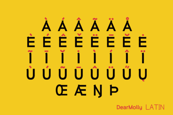 HU Dear Molly Font font preview - 5