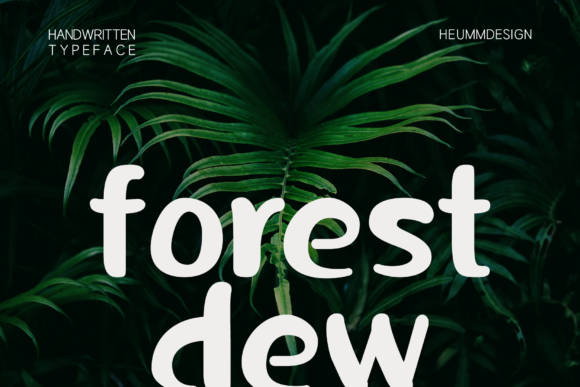 HU Greentea Font PNG with transparent background - Preview 1