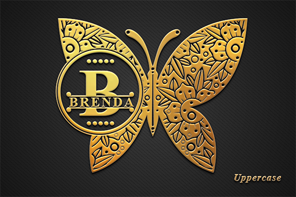 Hamna Monogram Font PNG with transparent background - Preview 2