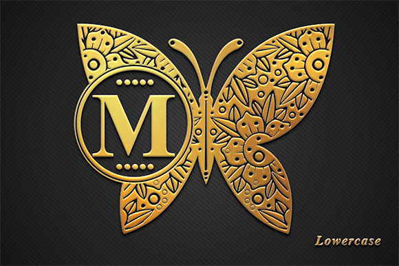 Hamna Monogram Font PNG with transparent background - Preview 3