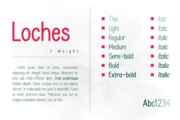 Loches Font PNG with transparent background - Preview 1