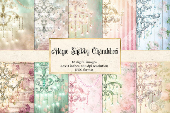 Magic Shabby Chandelier Backgrounds