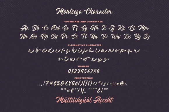 Montsega Font PNG with transparent background - Preview 4