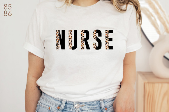 Leopard Hal Nurse Half Leopard Graphic by studio8586 · Creative Fabrica
