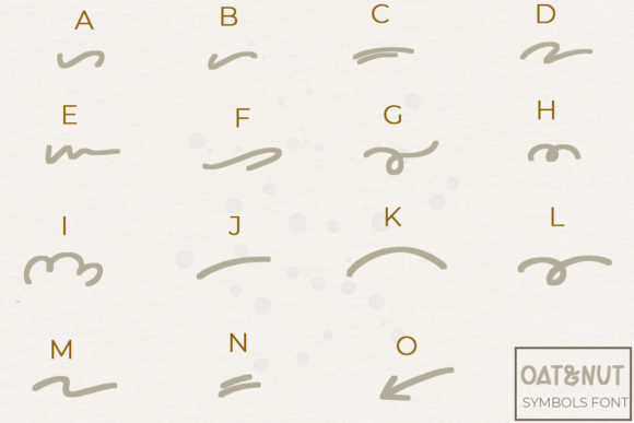 Oat & Nut Font Font PNG with transparent background - Preview 2