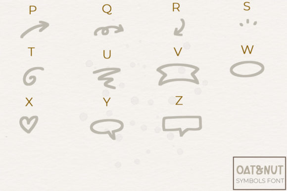 Oat & Nut Font Font PNG with transparent background - Preview 3