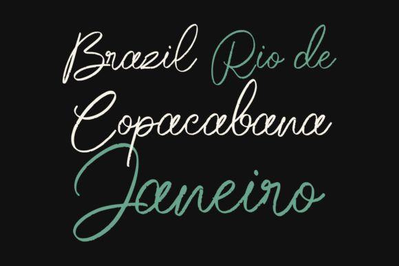 Pacifica Tropics Font PNG with transparent background - Preview 1