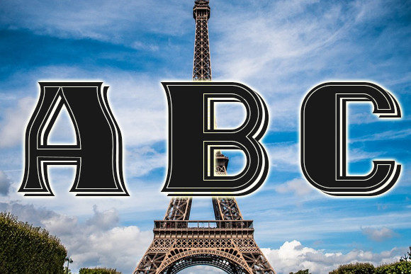 Paris Font PNG with transparent background - Preview 1