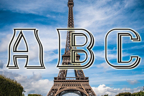 Paris Font PNG with transparent background - Preview 2