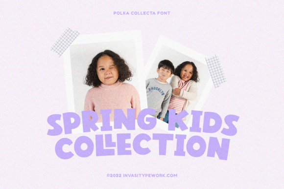 Polka Collecta Font PNG with transparent background - Preview 4