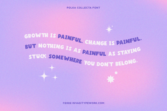 Polka Collecta Font PNG with transparent background - Preview 6