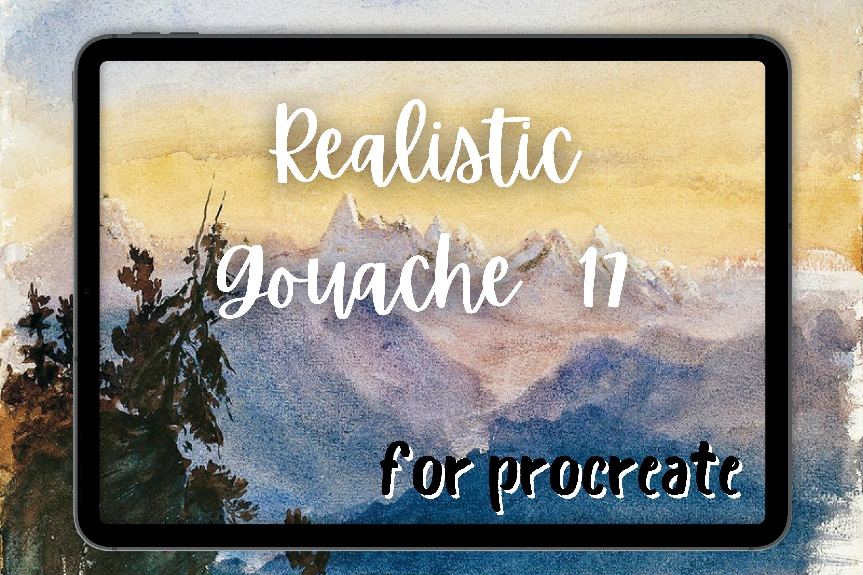 Procreate Gouache Brush 17 Solid Graphic by Millie Her Majesty ...